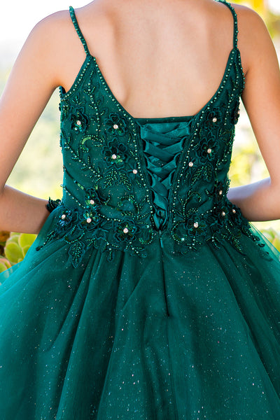 Elvira Girls Beauty Pageant Glitter Tulle Short Dress