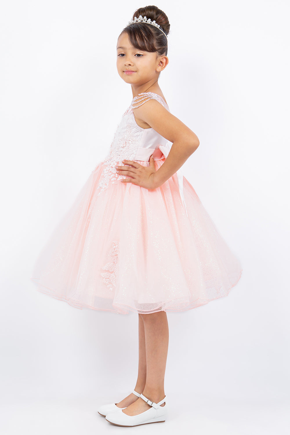 blush pink flower girl dress Elegant Blush Pink Flower Girl Dress – Birthday & Party Ready Blush / 16