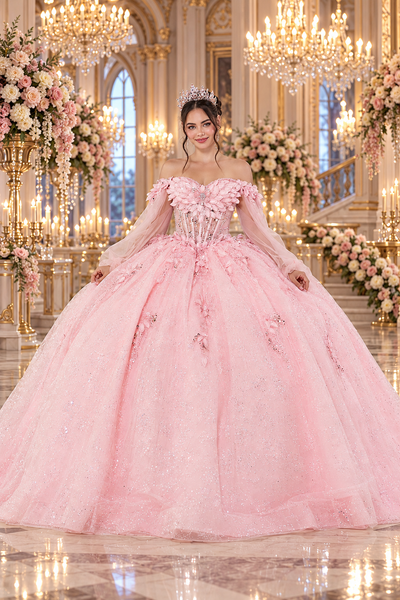 Luxury Blush Quinceañera & Sweet 16 Gown | Queen Collection