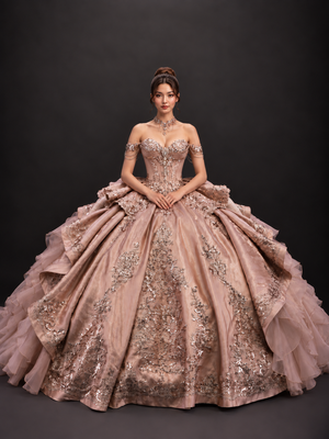 Cressida Luxury Quinceañera Ball Gown | Queen Collection