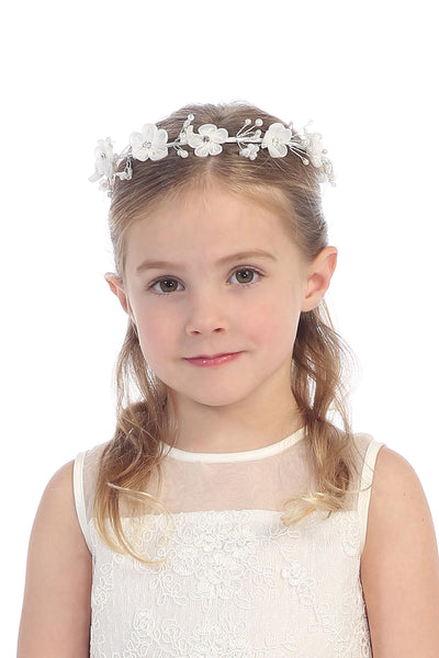 The Priscilla Flower Girl Ivory Headband