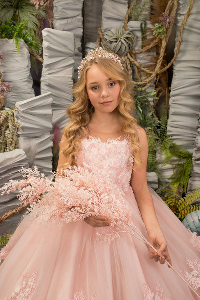 Primrose Étoile Gown – Pink Couture Flower Girl & Pageant Dress