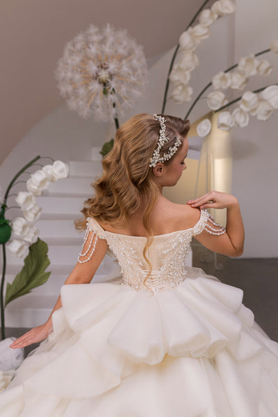 Elysiane Grace Girls Fashion Couture Pageant Gown