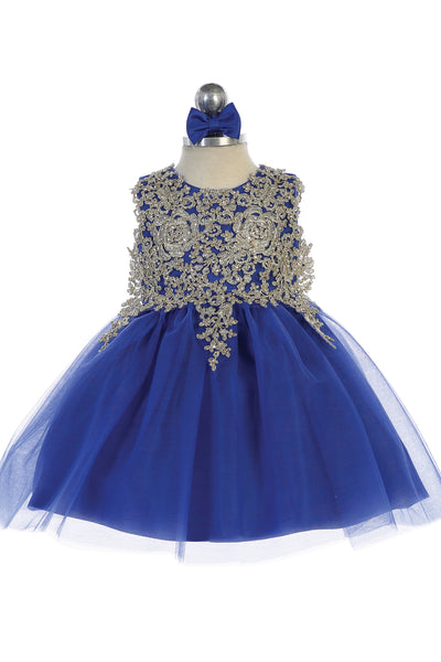 Baby Party Special Occasion Pageant Dress With Tulle Skirt 