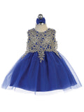 Baby Party Special Occasion Pageant Dress With Tulle Skirt 
