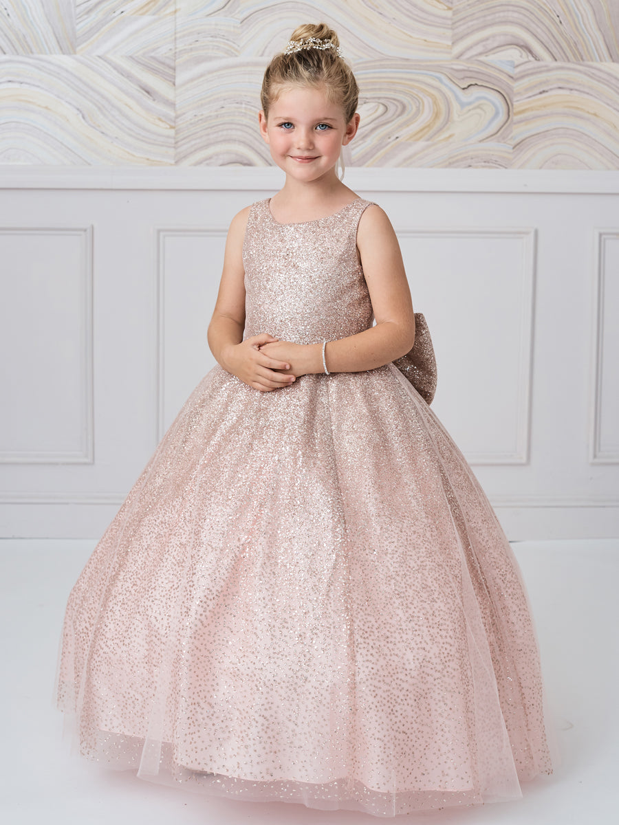 Stunning Girls Winner Glitter Pageant Dress With Train