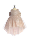 Julia Glitter Tulle Hi Lo Baby Pageant Party Dress