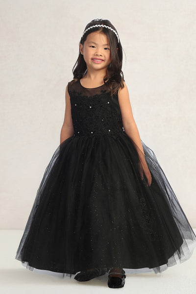 Isabella Noir Gown – Elegant Black Dress for Girls’ Special Occasions