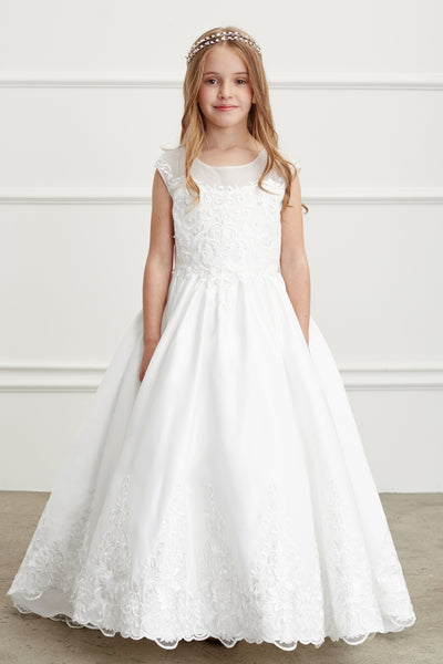 Sofia Satin Communion Dress – Graceful Elegance for Special Occasions