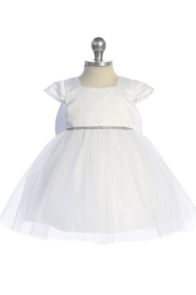 Lia Baby Girls Satin Tulle Party Dress | Blush Kids