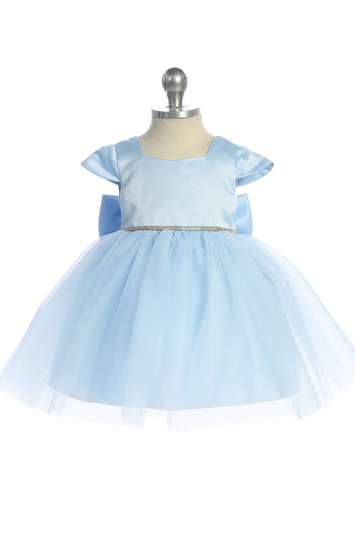 Lia Baby Girls Satin Tulle Party Dress | Blush Kids