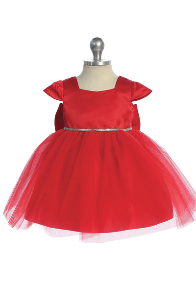 Lia Baby Girls Satin Tulle Party Dress | Blush Kids