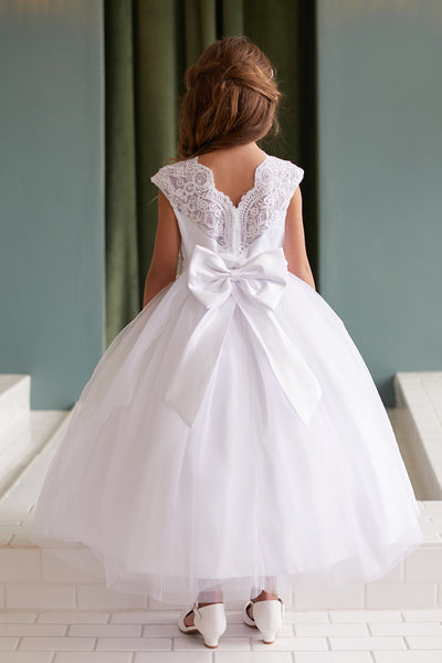 Hannah Dress – Lace Bodice & Tulle Skirt for Girls