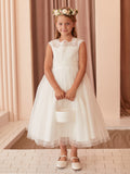 Hannah Dress – Lace Bodice & Tulle Skirt for Girls