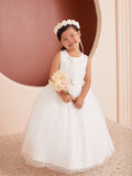 Melissa  1st Communion Dress - Delicate Floral Elegance for Girls