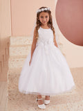 Melissa  1st Communion Dress - Delicate Floral Elegance for Girls