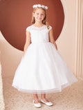 Addison Communion Dress – Lace, Tulle & Satin Elegance