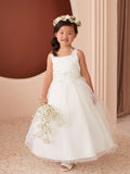 Elara Floral Tulle Dress – A Dream for 1st Communion & Flower Girl