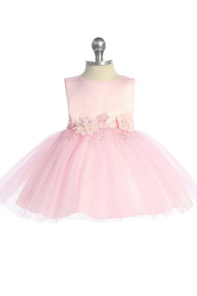 Lia Baby Girls Satin Tulle Party Dress for Your Little Princess