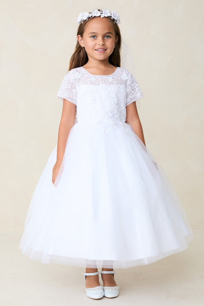 Seraphine Lace Tulle Dress – Communion, Flower Girl & Special Occasion
