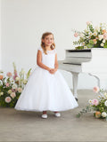 Hannah Grace White Communion Dress for Girls