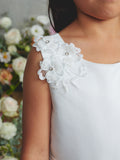 Girls Tea Length Dress Flower Girl Communion Party