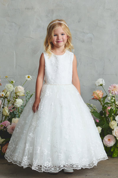 Girls Communion Dress – Emmeline Grace Ankle Dress