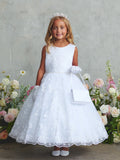 Girls Lace Ankle Length Dress for Communion & Flower Girl