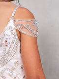 Girls Tulle Pageant Gown With Beautiful  Embellished Beaded Bodice