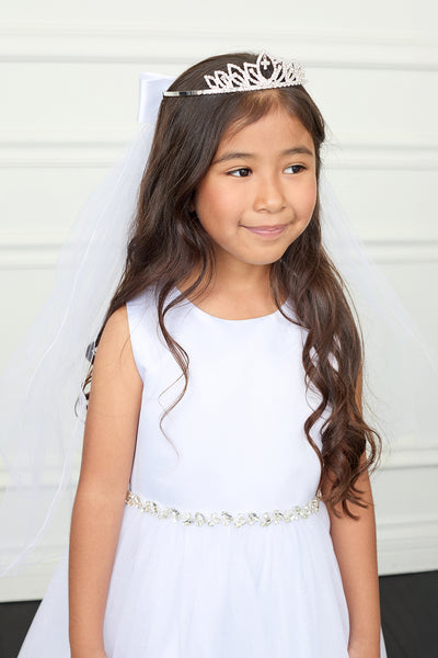 Gabriella Grace Crystal Communion Veil & Tiara
