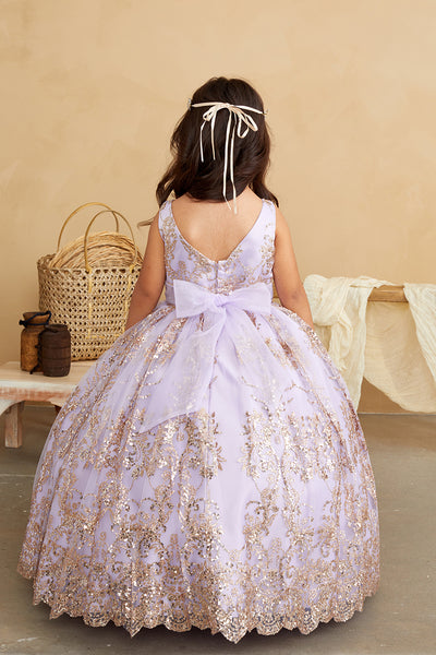 Girls All Over Embroidered Glitter Tulle Pageant Pageant Party Dress