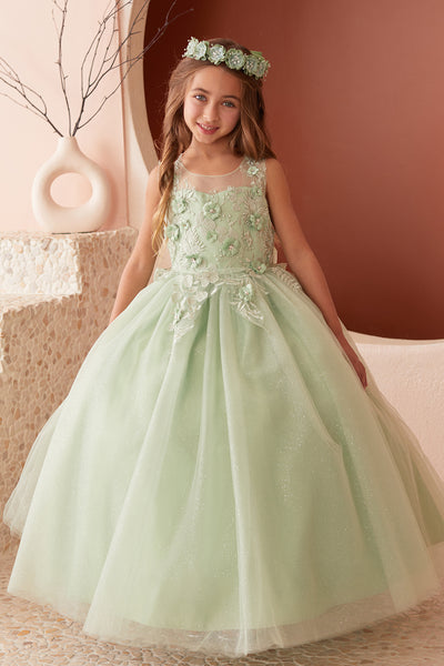 The Celine Glitter Tulle Girls Dress