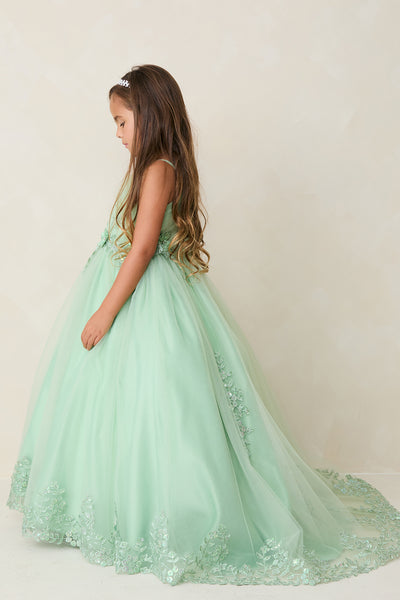 Evangeline Grace Gown – Elegant Girls’ Dress for Special Occasions