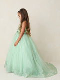 Evangeline Grace Gown – Elegant Girls’ Dress for Special Occasions