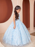 Diamond Collection - Amaya Girls Sequined Pageant Dress