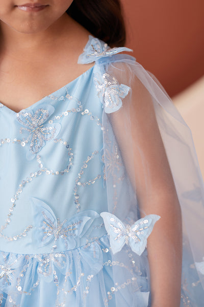 Diamond Collection - Amaya Girls Sequined Pageant Dress