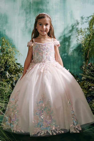 Lila Rose Girls Pageant Dress | Lilac & Blush