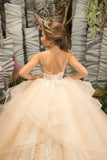 Piper Couture Tulle & Lace Flower Girl Gown | Perfect for Pageants