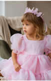 Ruffled Lavender Dress | Lily Couture | Girls Birthday & Flower Girl Dress