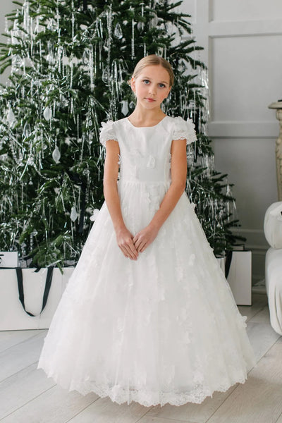 Flower Girl Dress - Communion Floor Length Dress - Teter Warm