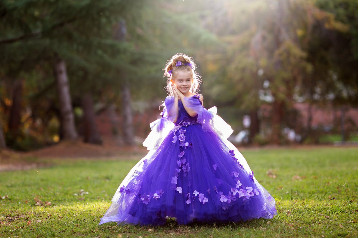 Couture Tutu Flower Girl Pageant Party Dress Baby Special Occasion Dress