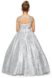 Kira Sparkling Sequin Ball Gown - Blush & Silver Elegance