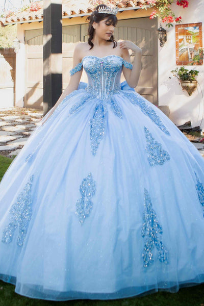Royal Scroll Beaded Quinceañera Ball Gown | Blush Collection