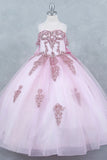 Elegant Blue Princess Pageant Dress – Girls’ Ball Gown