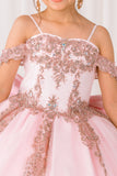 Elegant Blue Princess Pageant Dress – Girls’ Ball Gown