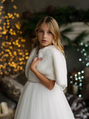 Tiffany Faux Fur Jacket for Girls