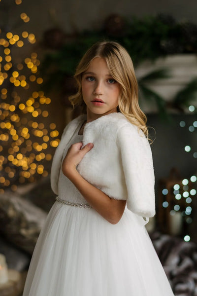 Tiffany Faux Fur Jacket for Girls