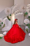 Red Girls Pageant Ball Gown | Fashion Couture Dress