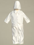 Ethan Classic Satin Christening Suit with Hat