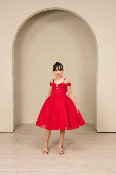 Skylar Shimmer Pageant Dress for Girls